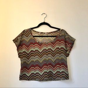 Missoni Inspired Crop Top